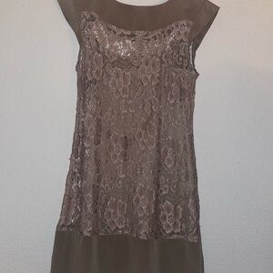Stylish Lace Overlay Dress